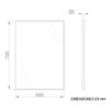 Espelho C/ Moldura Inox 700X500Mm